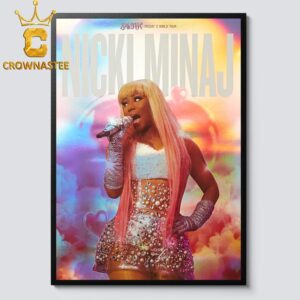 Nicki Minaj Pink Friday 2 World Tour Home Decor Poster Canvas