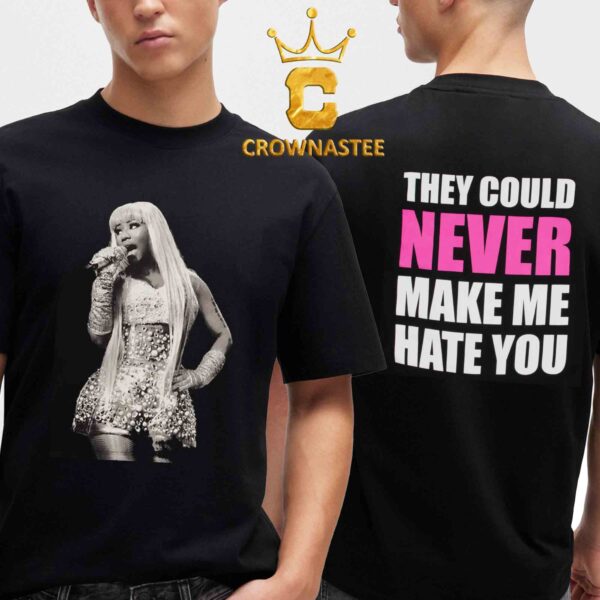 Nicki Minaj Pink Friday 2 World Tour They Could Never Make Me Hate You Two Sided T-Shirt