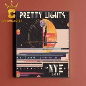 Pretty Lights Chicago IL 2024 Wintrust Arena On December 30 And 31 Home Decor Poster Canvas