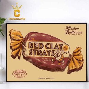 Red Clay Strays Denver CO Halloween 2024 Mission Ballroom On October 31th Red Version Home Decor Poster Canvas