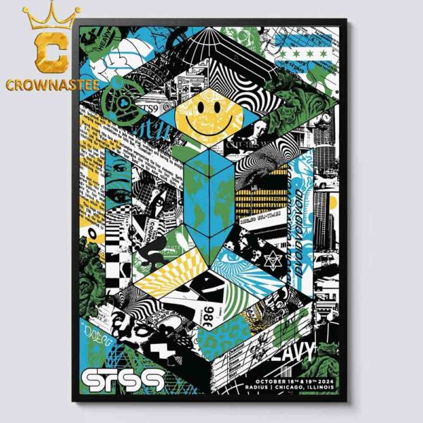 STS9 Band Chicago Illinois 2024 At Radius On October 18th And 19th Home Decor Poster Canvas