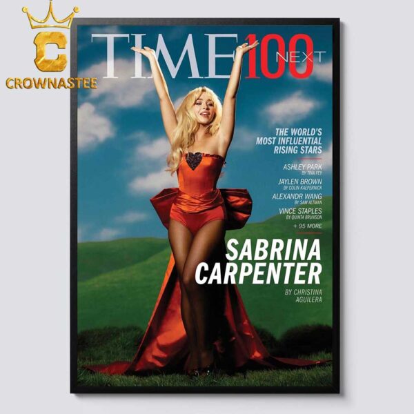 Sabrina Carpenter Time Magazine Next 100 The World Most Influential Rising Stars 2024 Home Decor Poster Canvas