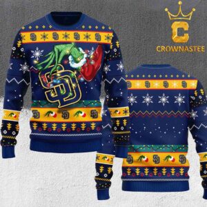 San Diego Padres MLB Grinch Christmas Ugly Sweater