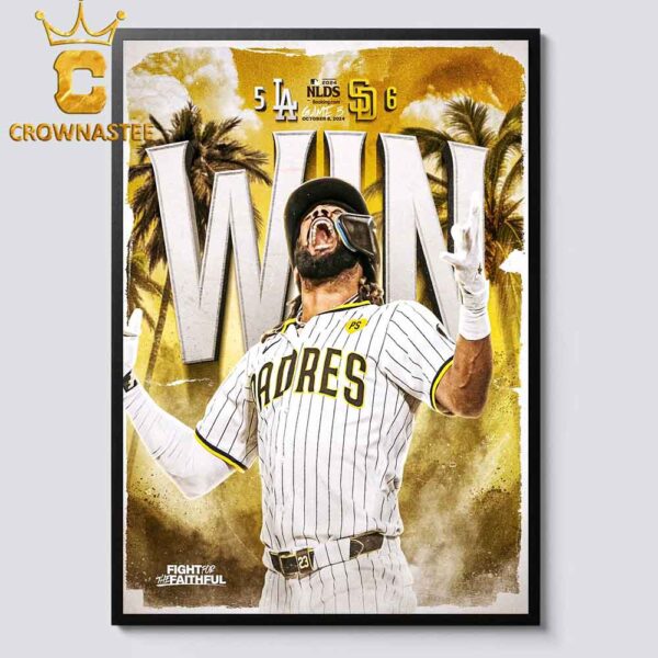 San Diego Padres Win Los Angeles Dodgers 2024 MLB Postseason Advance To The NLDS Home Decor Poster Canvas