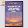 Sturgill Simpson aka Johnny Blue Skies Forest Hills Stadium NY 2024 On October 19th Home Decor Poster Canvas