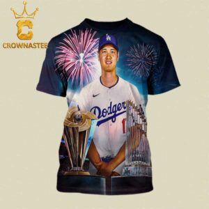 Shohei Ohtani Los Angeles Dodgers MLB The World Series Champions 2024 All Over Print T-Shirt