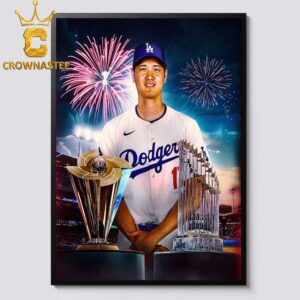 Shohei Ohtani Los Angeles Dodgers MLB The World Series Champions 2024 Home Decor Poster Canvas