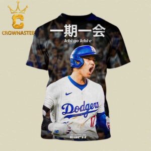 Shohei Ohtani Los Angeles Dodgers MLB The World Series Champions 2024 Ichi Go Ichi E All Over Print T-Shirt