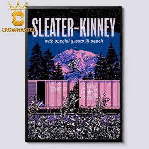 Sleater Kinney Tacoma WA 2024 McMenamins Spanish Ballroom On October 6th Home Decor Poster Canvas