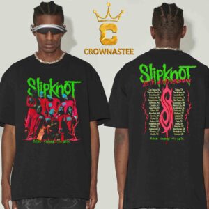 Slipknot 25th Anniversary 2024 Here Comes The Pain Tour Dates Halloween Collection Two Sided T-Shirt