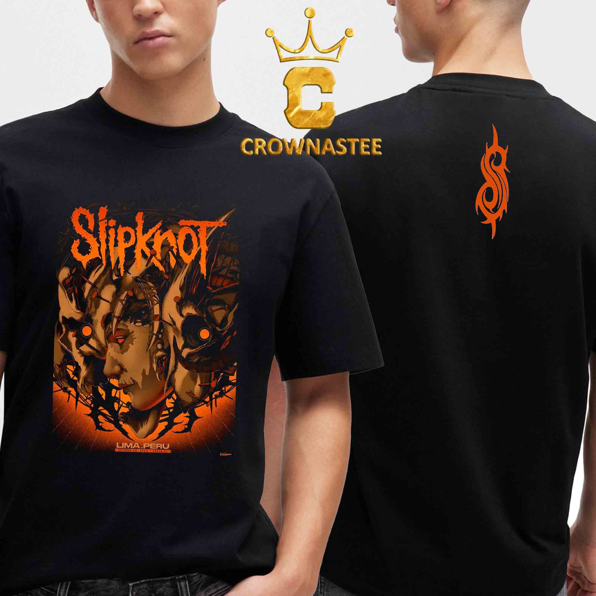 Slipknot Lima Peru 2024 Costa 21 On October 28th Two Sided T-Shirt Slipknot Lima Peru 2024 Costa 21 On October 28th Two Sided T-Shirt