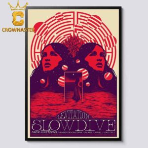 Slowdive Levitation Austin TX 2024 Farout Lounge On November 3 Home Decor Poster Canvas