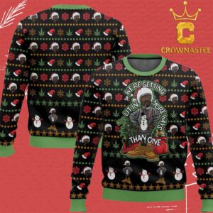 Snoop Dogg We Are Getting Lit In More Ways Than One Christmas Holiday Ugly Sweater