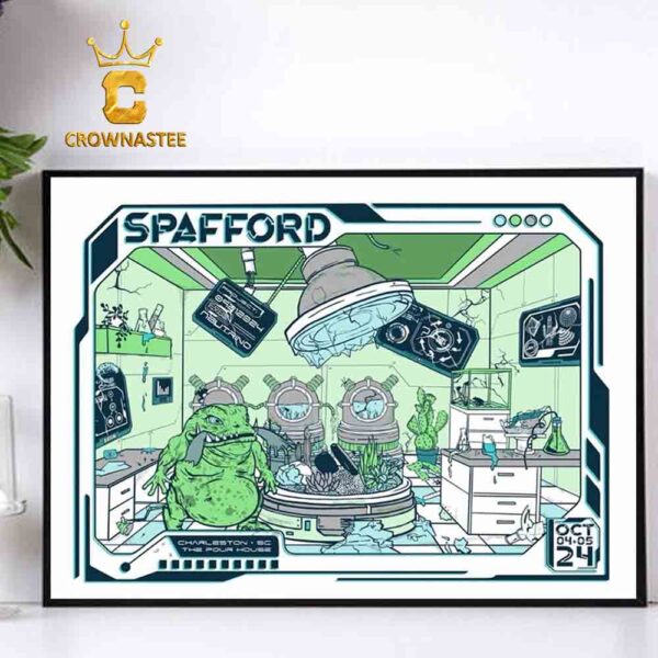 Spafford Charleston SC 2024 The Pour House On October 4 5 Home Decor Poster Canvas