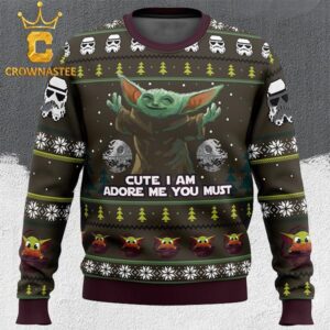 Star Wars Baby Yoda Cute Mandalorion Ugly Christmas Holiday Sweater