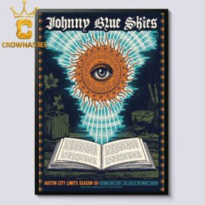 Sturgill Simpson aka Johnny Blue Skies Austin TX 2024 ACL Live At The Moody Theater Limits Season 50 On October 28th Home Decor Poster Canvas