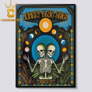 Sturgill Simpson aka Johnny Blue Skies Nashville TN 2024 Bridgestone Arena On October 25th Home Decor Poster Canvas