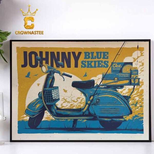 Sturgill Simpson aka Johnny Blue Skies St Louis Missouri 2024 The Fabulous Fox On October 15th Home Decor Poster Canvas