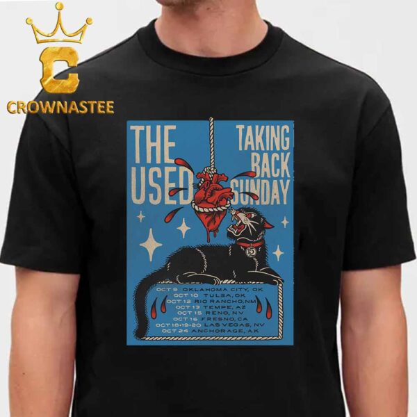 Taking Back Sunday Tour Dates 2024 The Used On October Classic T-Shirt