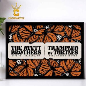 The Avett Brothers St Paul MN 2024 Xcel Energy Center On October 24th Home Decor Poster Canvas