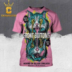 The Front Bottoms Chicago IL 2024 House Of Blues On October 23rd All Over Print T-Shirt