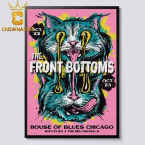 The Front Bottoms Chicago IL 2024 House Of Blues On October 23rd Home Decor Poster Canvas