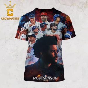 The Weeknd Dancing In The Flames The Official Song Of The 2024 Postseason MLB All Over Print T-Shirt