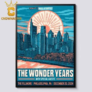 The Wonder Years Band Philadelphia PA 2024 The Fillmore On December 20th Home Decor Poster Canvas