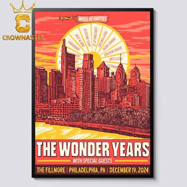 The Wonder Years Philadelphia PA 2024 The Fillmore On December 19th Home Decor Poster Canvas