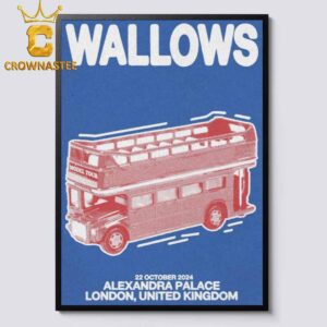 Wallows London United Kingdom 2024 On October 22th Home Decor Poster Canvas