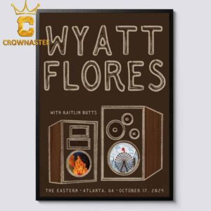 Wyatt Flores Atlanta GA 2024 The Eastern On October 17th Home Decor Poster Canvas