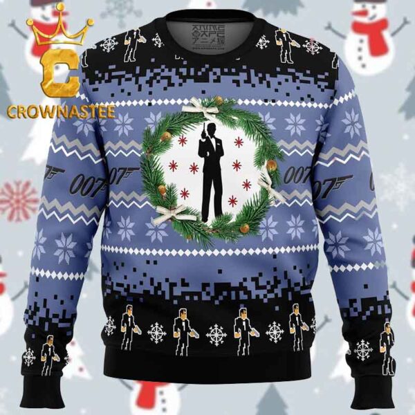 007 James Bond Christmas Holiday Gift Ugly Sweater