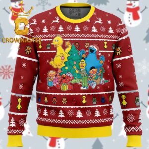 A Sesame Street Christmas Sesame Street Christmas Holiday Gift Ugly Sweater