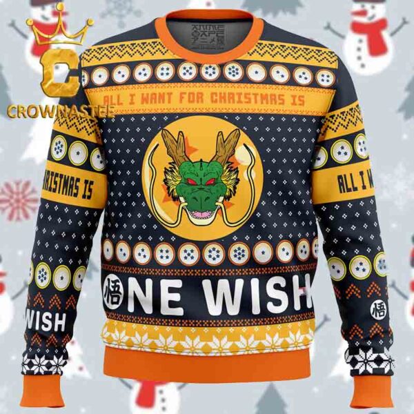 A Very Shenron Christmas Dragonball Z Christmas Holiday Gift Ugly Sweater