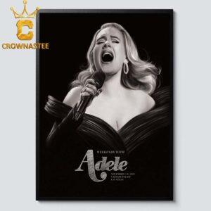 Adele Las Vegas NV 2024 Caesars Palace On November 1st 2nd Home Decor Poster Canvas