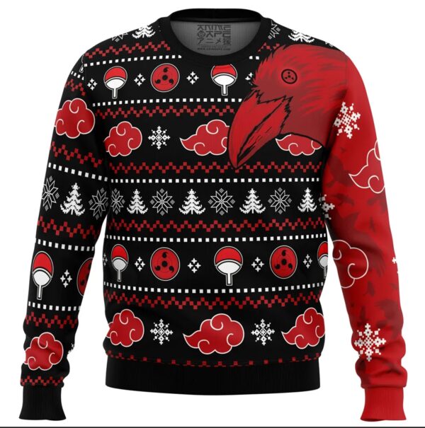 Akatsuki Itachi Symbolic Crows Naruto Christmas Holiday Gift Ugly Sweater