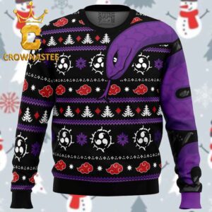 Akatsuki Orochimaru Naruto Christmas Holiday Gift Ugly Sweater