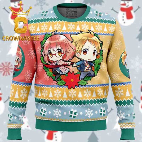 Akihito And Mirai Beyond the Boundary Christmas Holiday Gift Ugly Sweater