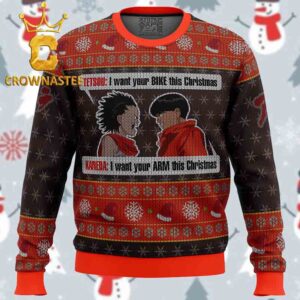 Akira Tetsou Shima and Shotaro Kaneda Christmas Holiday Gift Ugly Sweater