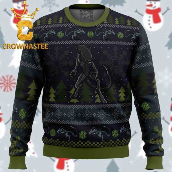 Alien A Christmas Bug Hunt Xenomorph Christmas Holiday Gift Ugly Sweater