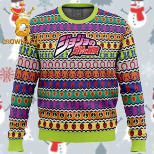 All Symbols Pattern Jojos Bizarre Adventure Christmas Holiday Gift Ugly Sweater