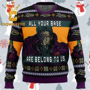 All Your Base Are Belong To Us Zero Wing Christmas Holiday Gift Ugly Sweater