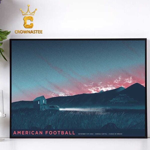 American Football Americ Ciudad de Mexico 2024 Corona Capital On November 15th Home Decor Poster Canvas