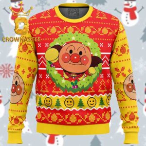 Anpanman Christmas Holiday Gift Ugly Sweater