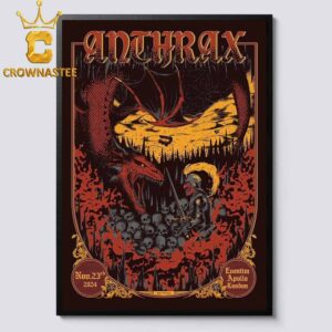 Anthrax Eventim Apollo London On November 23rd 2024 Home Decor Poster Canvas