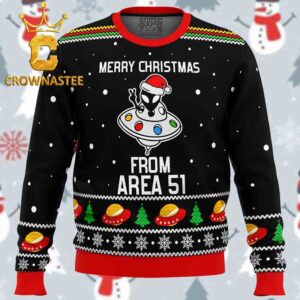 Area 51 Aliens Christmas Holiday Gift Ugly Sweater