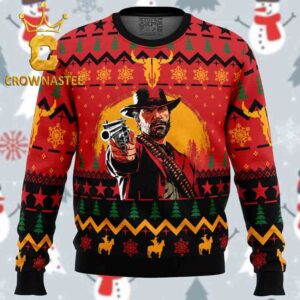 Arthur Morgan Red Dead Redemption Christmas Holiday Gift Ugly Sweater