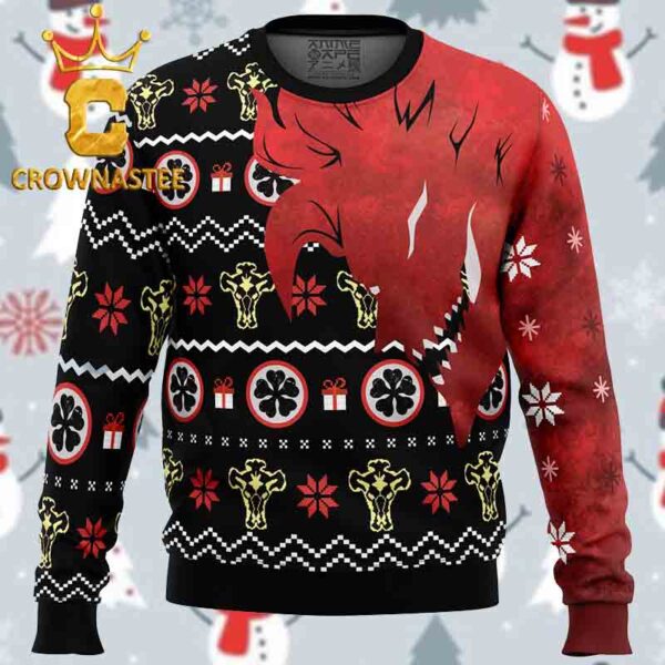 Asta Demon Black Clover Christmas Holiday Gift Ugly Sweater