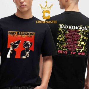 Bad Religion Recipe For Hate Track List Two Sided T-Shirt