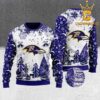 Baltimore Ravens NFL Football Grinch Christmas Holiday Ugly Sweater